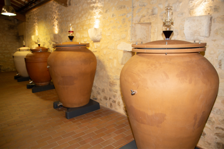 wijn terra cotta amforen