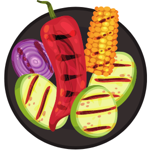 Gegrilde groenten Gegrilde groenten